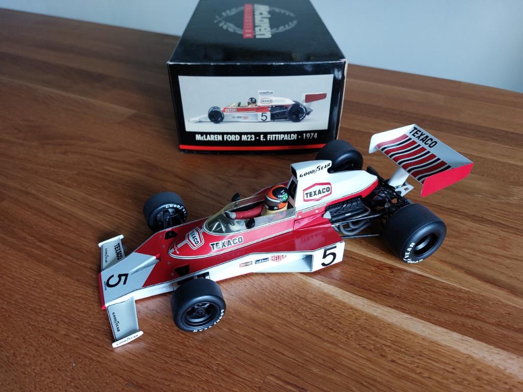 1974 McLaren Ford M23 Emerson Fittipaldi PMA MiniChamps 1:18, Hobby en Vrije tijd, Modelauto's | 1:18, Ophalen of Verzenden, Zo goed als nieuw