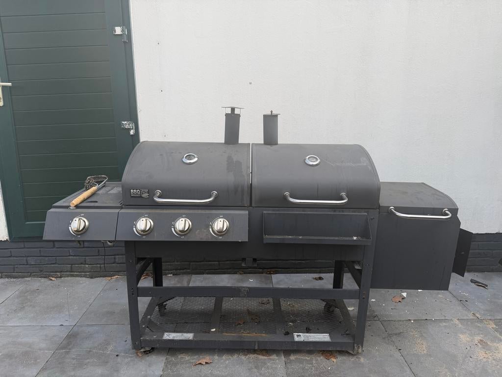Barbecue - Half Elektrisch, Half Kool, Tuin en Terras, Houtskoolbarbecues, Ophalen of Verzenden, Gebruikt