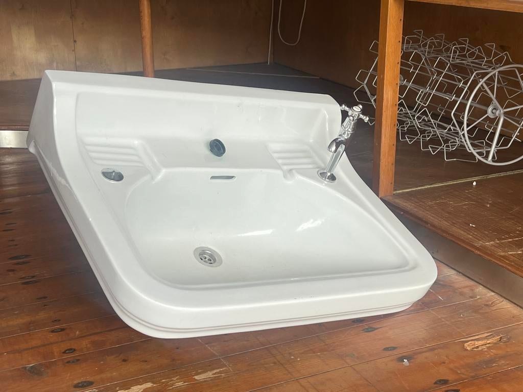 Jaren 30 wasbak, Ophalen, Gebruikt, Wastafel