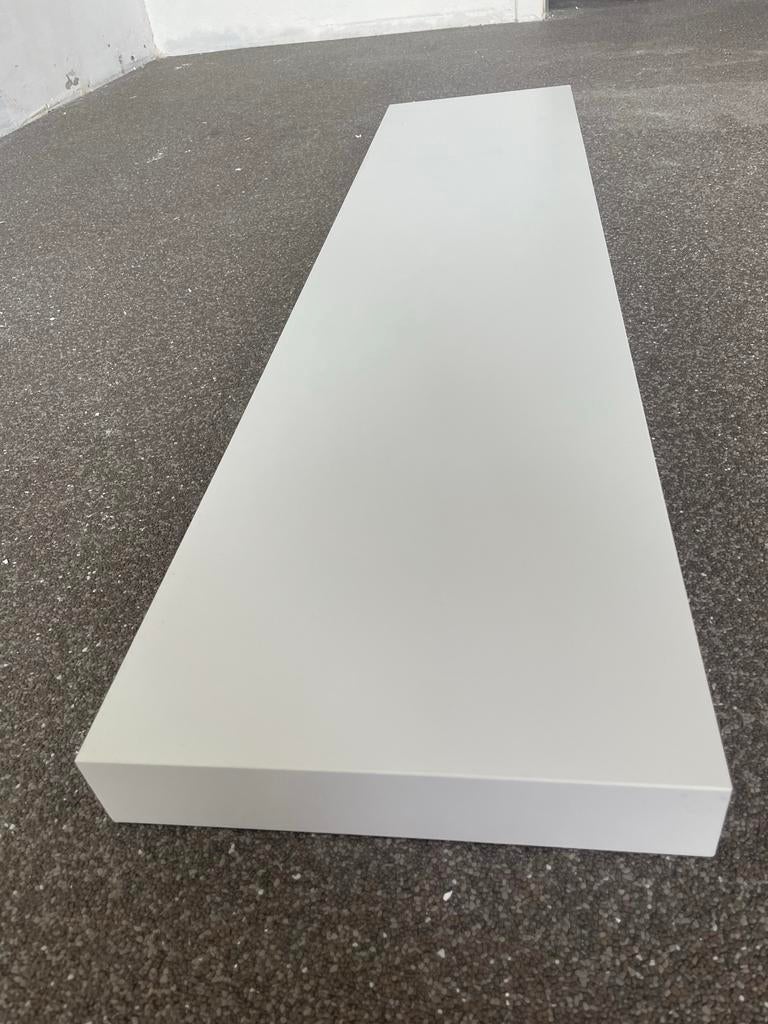 Witte wandplank met blinde bevestiging, Ophalen of Verzenden, Gebruikt
