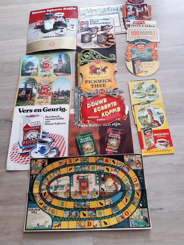 Kartonnen reclame materiaal van D.E, Verzamelen, Ophalen, 1980 tot heden, Tijdschrift