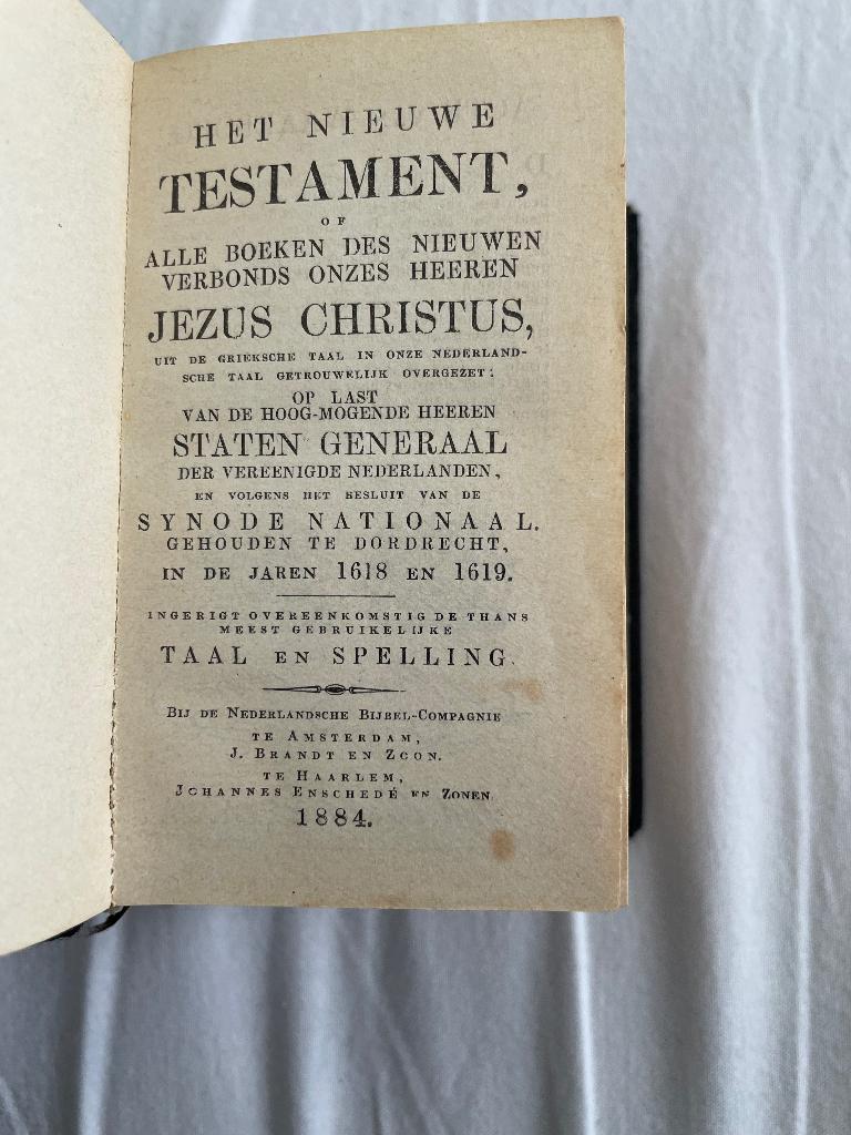 Oud bijbeltje 1884, Ophalen of Verzenden
