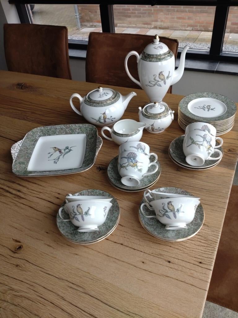 Wedgwood Hummingbird Servies - Zeer Goede Staat, Ophalen, Zo goed als nieuw, Wedgwood, Porselein
