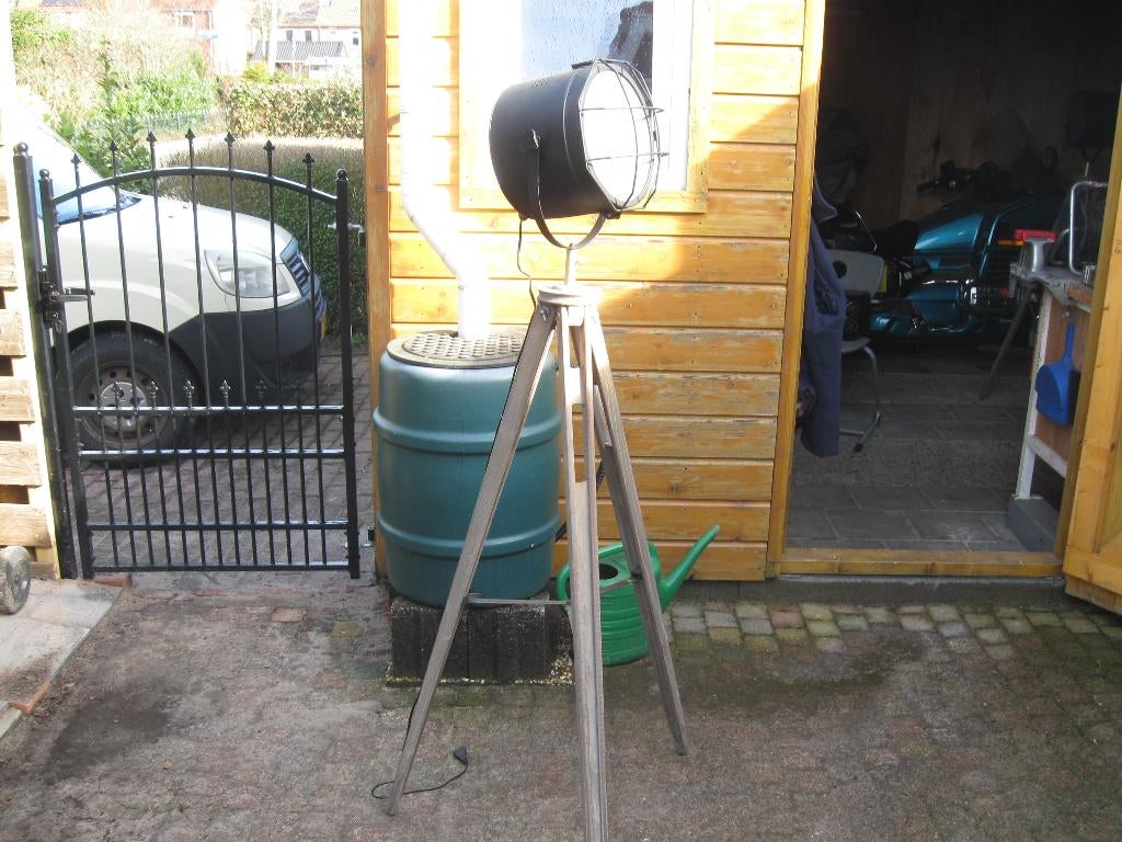 sfeerlamp, Ophalen, Nieuw, Hout, 150 tot 200 cm