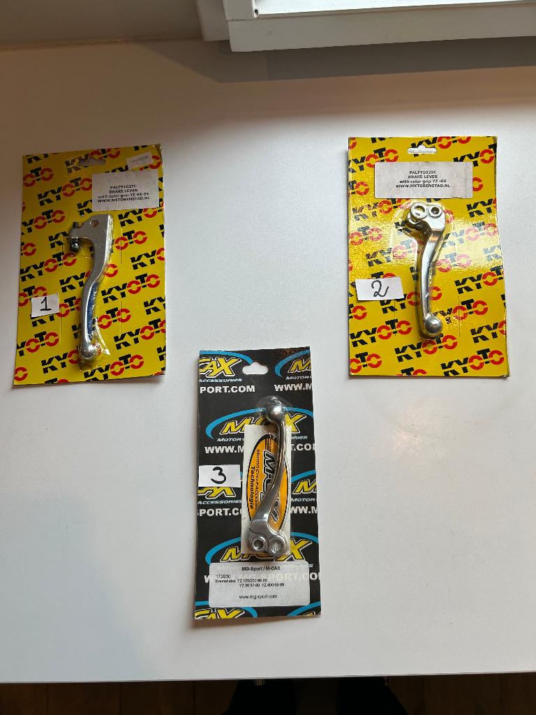 Yamaha aluminium remhendel YZ / WR / WRF / YZF '90-02, Ophalen of Verzenden