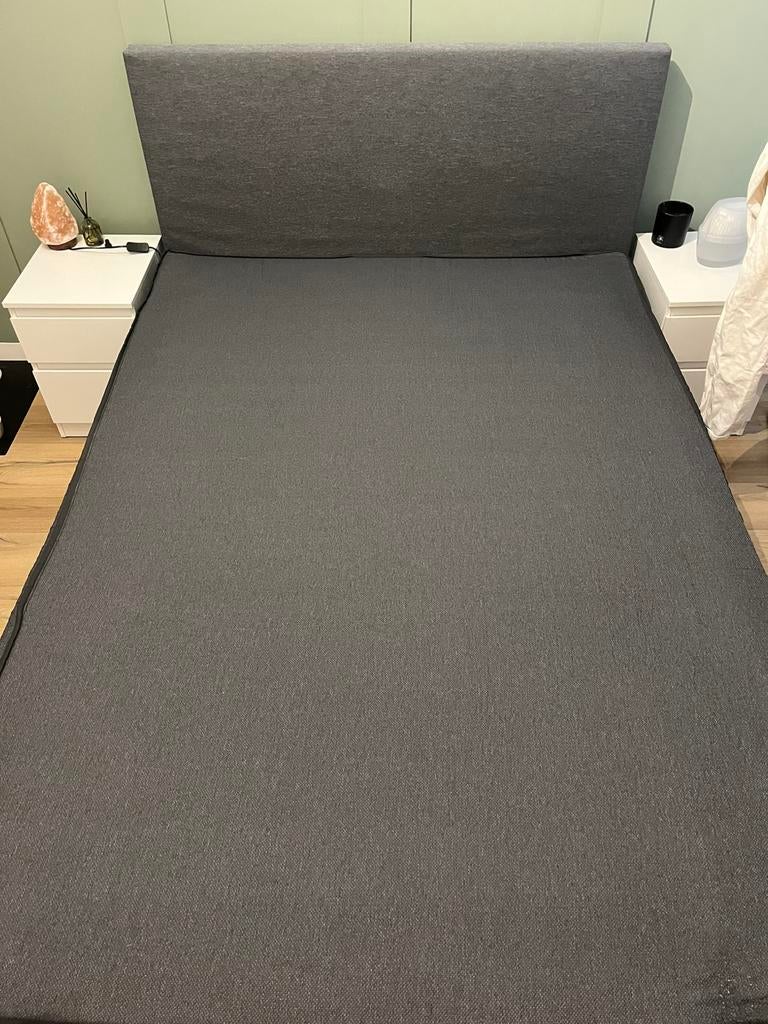 Alta boxspring 140x200 5 delig, Ophalen, Tweepersoons, 140 cm, Zo goed als nieuw