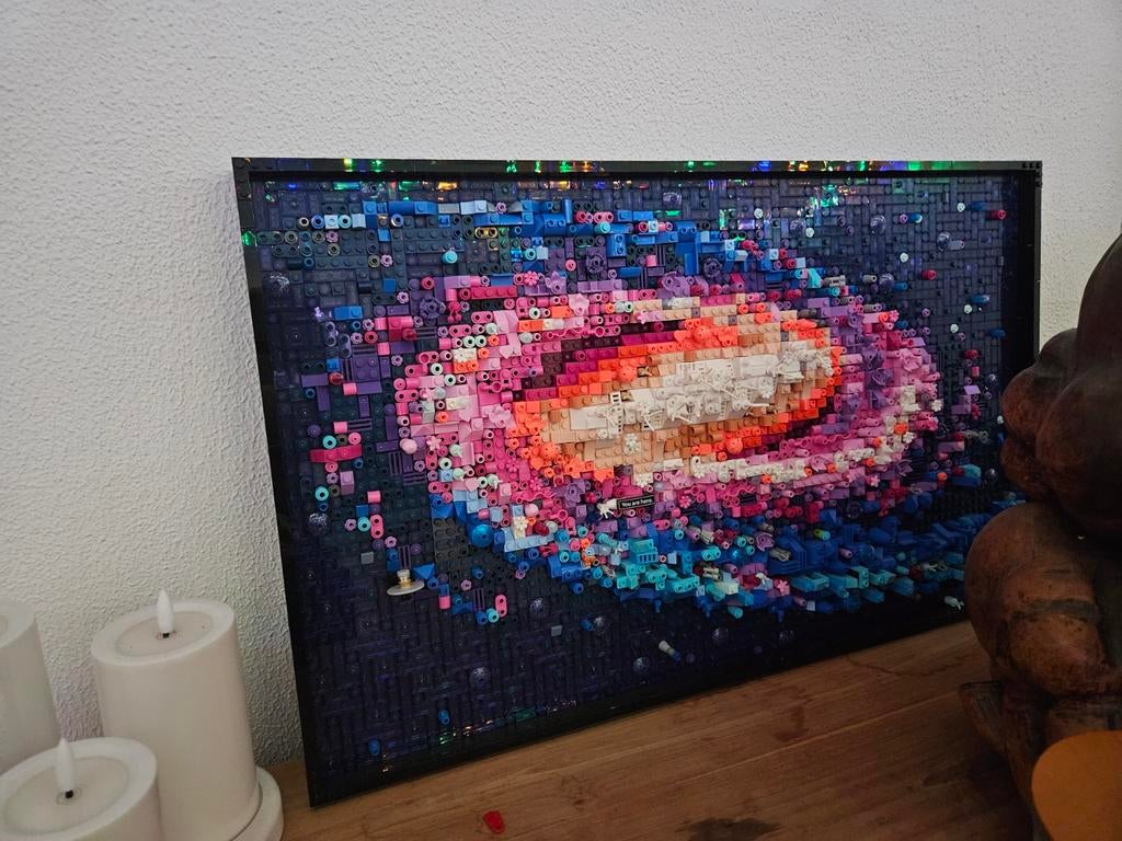 Lego Milky Way Galaxy,Uniek Kunstwerk, Ophalen of Verzenden, Zo goed als nieuw, Complete set, Lego