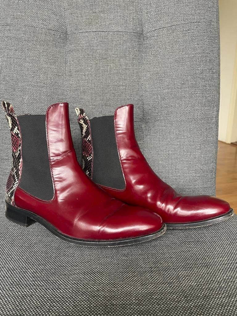 AGL lakschoenen Bordeauxrood maat 37, Lage of Enkellaarzen, Ophalen of Verzenden, Zo goed als nieuw, Rood