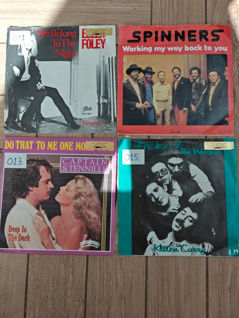 Singles: Ellen Foley, Spinners, Captain & Tenn, Cd's en Dvd's, Vinyl Singles, Gebruikt, Single, Pop, 7 inch, Ophalen of Verzenden