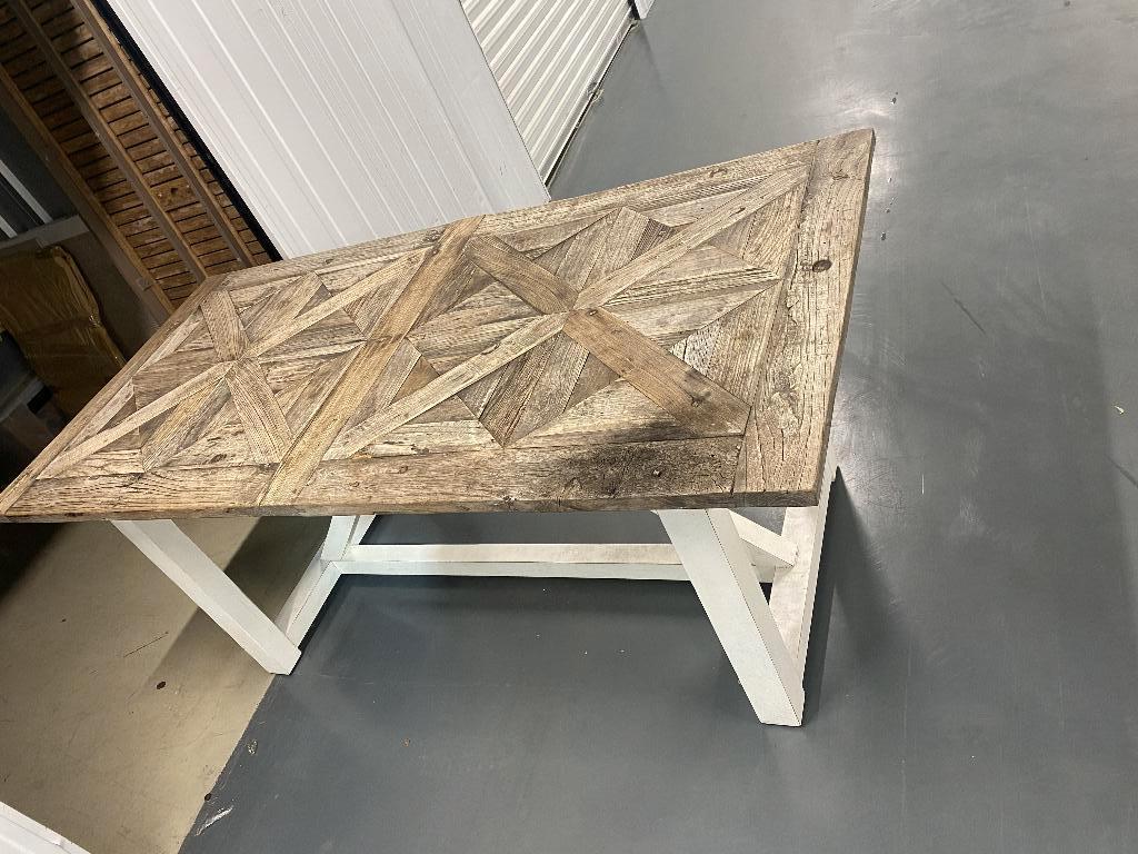 Tafel hout 183 x 90, Huis en Inrichting, Tafels | Eettafels, Ophalen, Gebruikt, 50 tot 100 cm, Vijf personen of meer