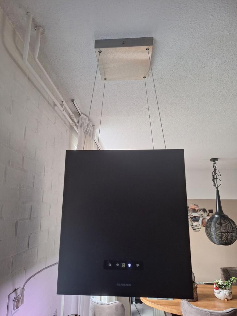 Klarstein afzuigkap,  recirculatie, Ophalen, Zo goed als nieuw, 400 tot 600 m³ per uur, Eilandschouwkap