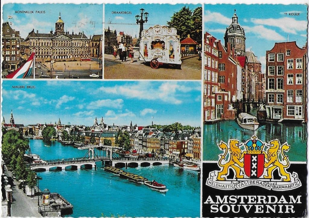 Amsterdam gelopen ansichtkaart ( 333 ), Ophalen of Verzenden, 1980 tot heden, Gelopen, Noord-Holland