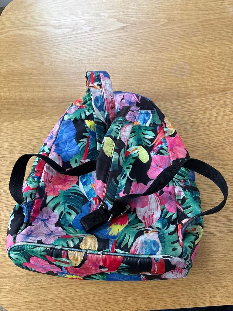 Superdry Rugzak met Tropische Print - Kleurrijk & Trendy, Overige merken, Gebruikt, 25 tot 40 cm, Ophalen of Verzenden