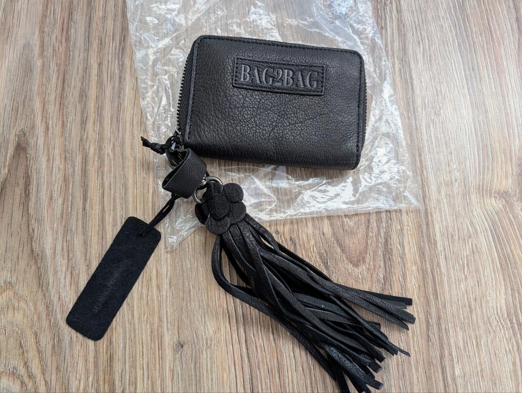 Compacte Bag2Bag portemonnee zwart, Verzenden, Nieuw, Zwart