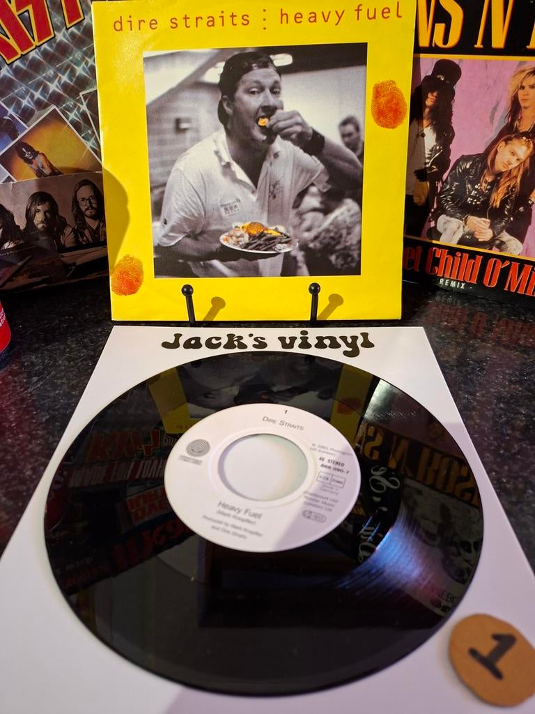 Dire Straits - Heavy Fuel Vinyl Single (7 inch) 1991, Ophalen of Verzenden, Zo goed als nieuw, Overige formaten, Poprock