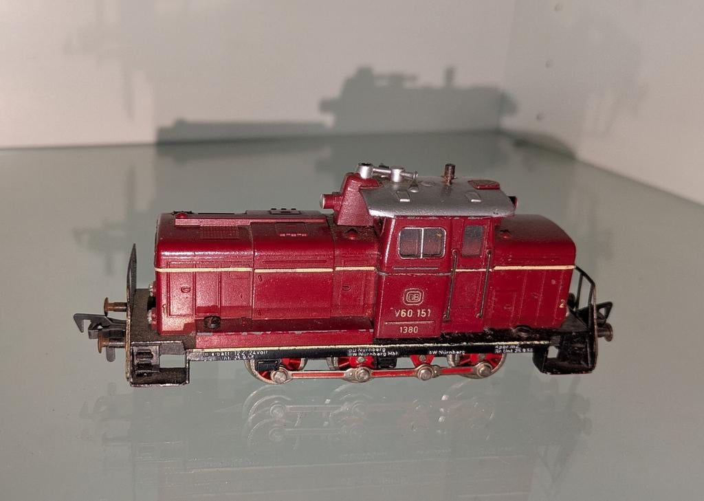 Fleischmann metalen locomotief V60 151, Fleischmann, Ophalen of Verzenden, Zo goed als nieuw, Gelijkstroom