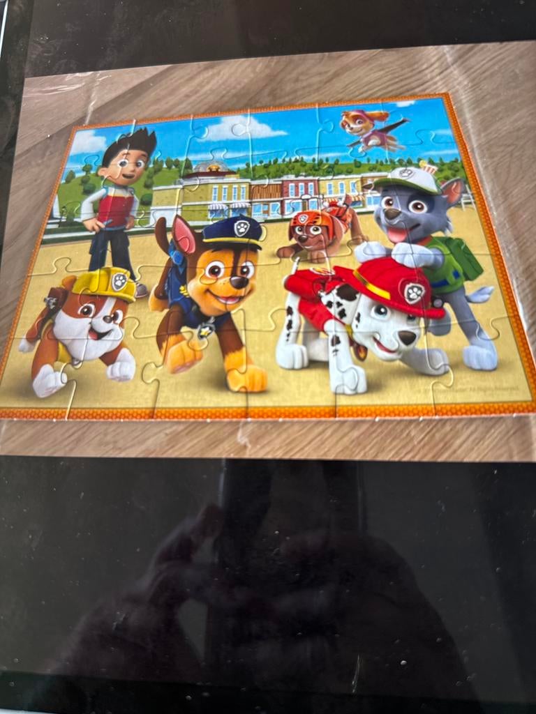 Paw Patrol 2x Puzzel + Memos - 30, 48 stukjes, Ophalen, 10 tot 50 stukjes, Gebruikt, 2 tot 4 jaar