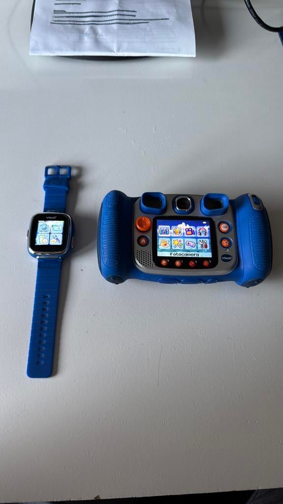 VTech apparatuur – kinder smartwatch + camera console, Kinderen en Baby's, Speelgoed | Vtech, Zo goed als nieuw, 6 jaar of ouder