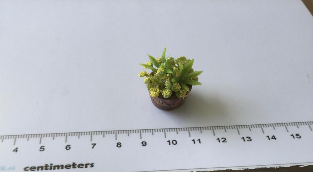 Poppenhuis miniaturen mandje voorjaarsbloemen, Verzamelen, Poppenhuizen en Toebehoren, Ophalen of Verzenden, Nieuw, Poppenhuis