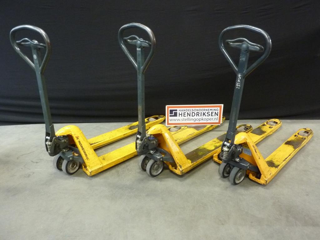 Gebruikte palletwagen Jungheinrich in prima staat! Pompwagen, Doe-het-zelf en Verbouw, Palletwagens en Pompwagens, Gebruikt, Ophalen of Verzenden