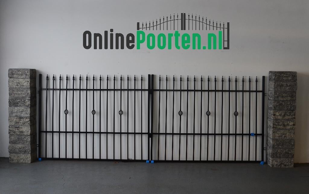 Rechte inrijpoort model: Myla in afmeting: 3.5 en 4.0m NIEUW, Met poort, Nieuw, Ophalen of Verzenden, Sierhekwerk