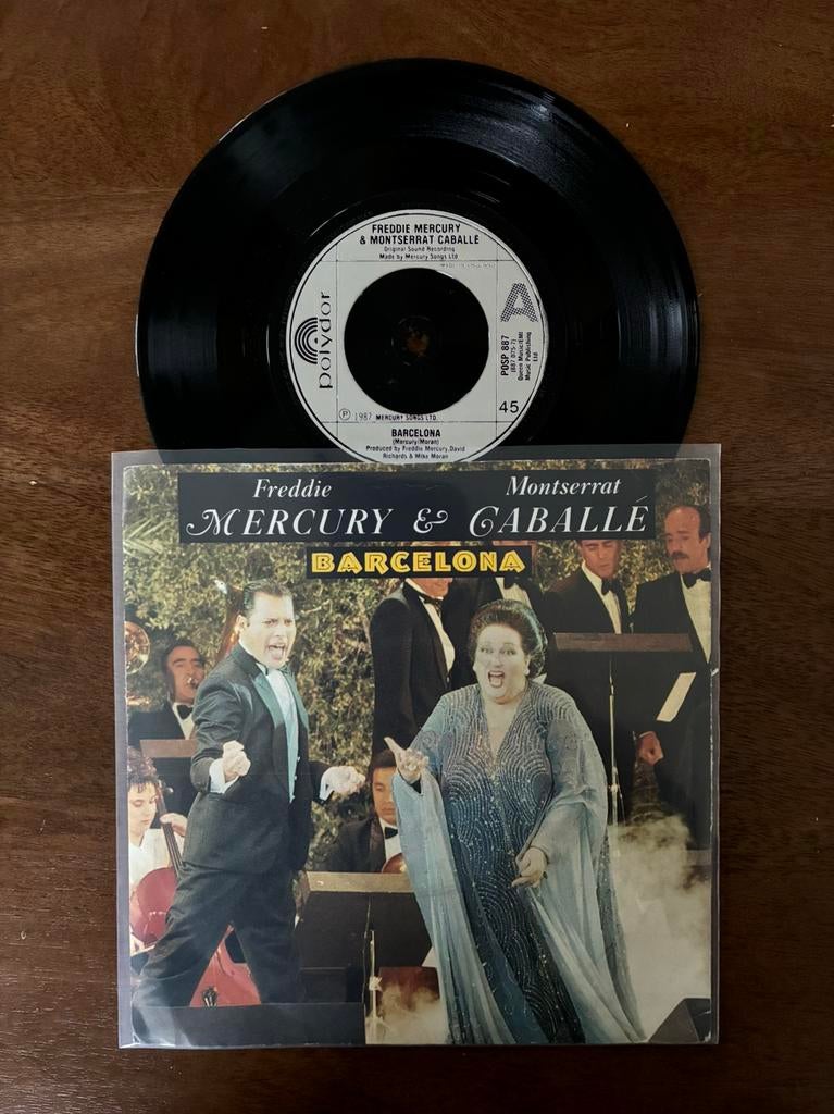Freddie Mercury & Montserrat Caballé - Barcelona, Ophalen of Verzenden, 7 inch, Single