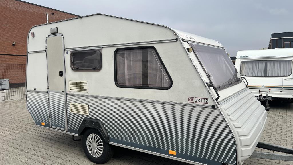Kip Ecu-Line 38 bouwjaar 1991 met voortent, Caravans en Kamperen, Overige typen, Bedrijf, Treinzit, Tot en met 3