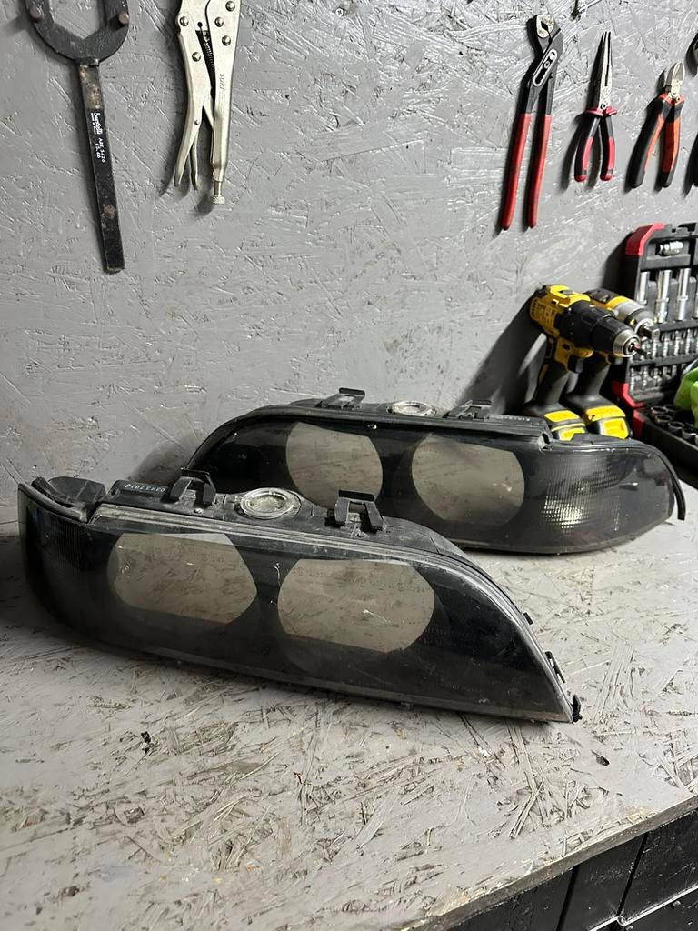 Bmw e39 smoked koplamp lenzen, Auto-onderdelen, Ophalen of Verzenden, BMW