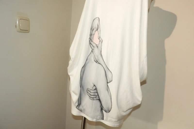 Christian Wijnants aparte top tuniek bijzondere afbeelding S, Verzenden, Wit, Christian Wijnants, Zo goed als nieuw