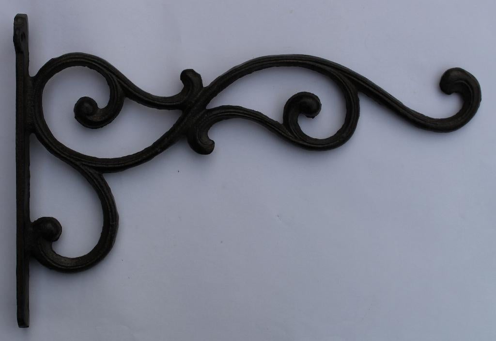 Gietijzeren wandhaak/muurhaak 32cm donkerbruin WG130, Tuin en Terras, Robanjer, Nieuw, Ophalen of Verzenden, Info@robanjer.nl