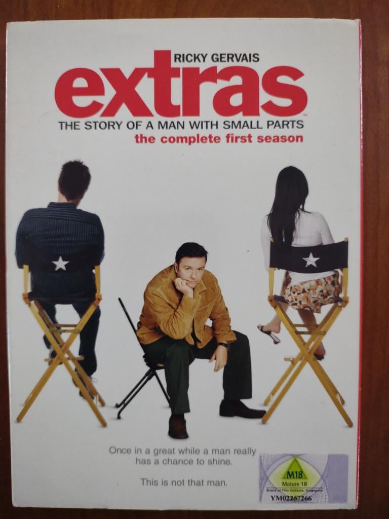 Extras - Seizoen 1 DVD - Ricky Gervais, Cd's en Dvd's, Vanaf 16 jaar, Ophalen of Verzenden, Zo goed als nieuw, Komedie