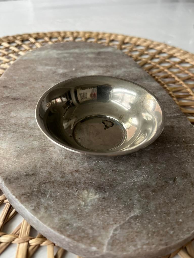 Antiek  Zwitsers verzilverd schaaltje A Seiler Zurich, Antiek en Kunst, Ophalen of Verzenden, Zilver