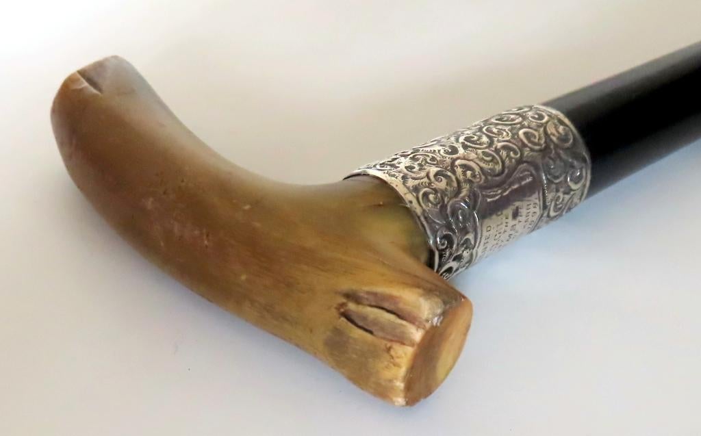 Uit inboedel: Antieke wandelstok uit 1898/Dover Harries,incl, Verzenden