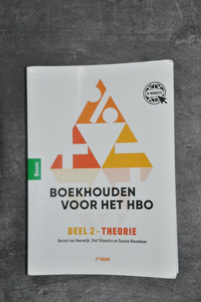 Boekhouden voor het HBO. Deel 2 - Theorie, Gelezen, Van Heeswijk, Stienstra en Nieuwboer, Beta, HBO