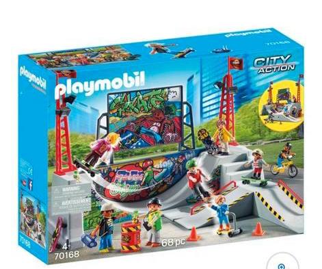 PLAYMOBIL City Action 70168 Skate park, Kinderen en Baby's, Speelgoed | Playmobil, Zo goed als nieuw, Complete set, Ophalen of Verzenden