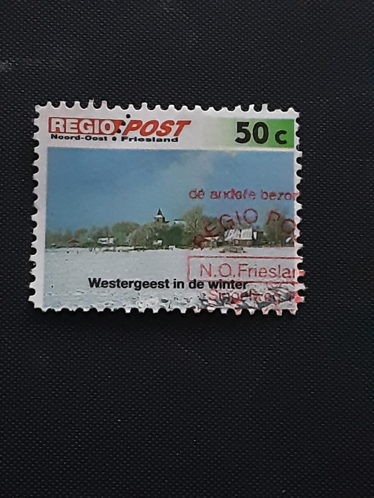 Regiopost Westergeest in de winter.  GETAND  Kollum I ( gest, Ophalen of Verzenden