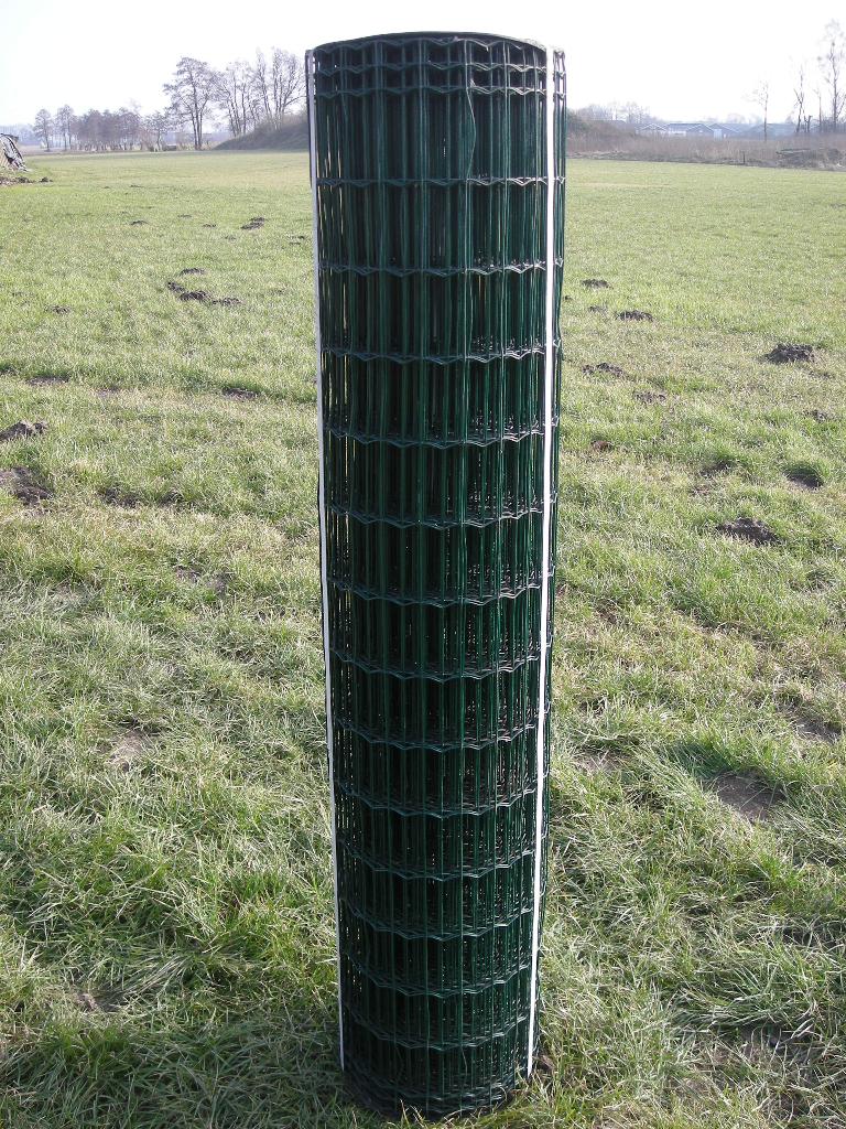 Gaas Eurofence 150 cm hoog maas 5x10 groen DRAADDIKTE 2,5MM, Ophalen, Nieuw, 20 meter of meer, Gaas