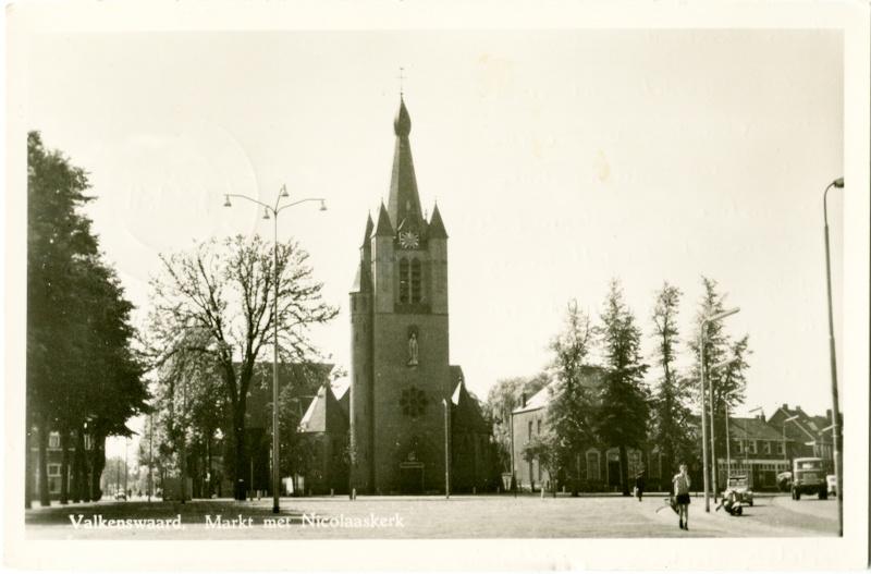 VALKENSWAARD DOMMELEN BORKEL Partij van 4 kaarten., Verzenden, 1940 tot 1960, Noord-Brabant