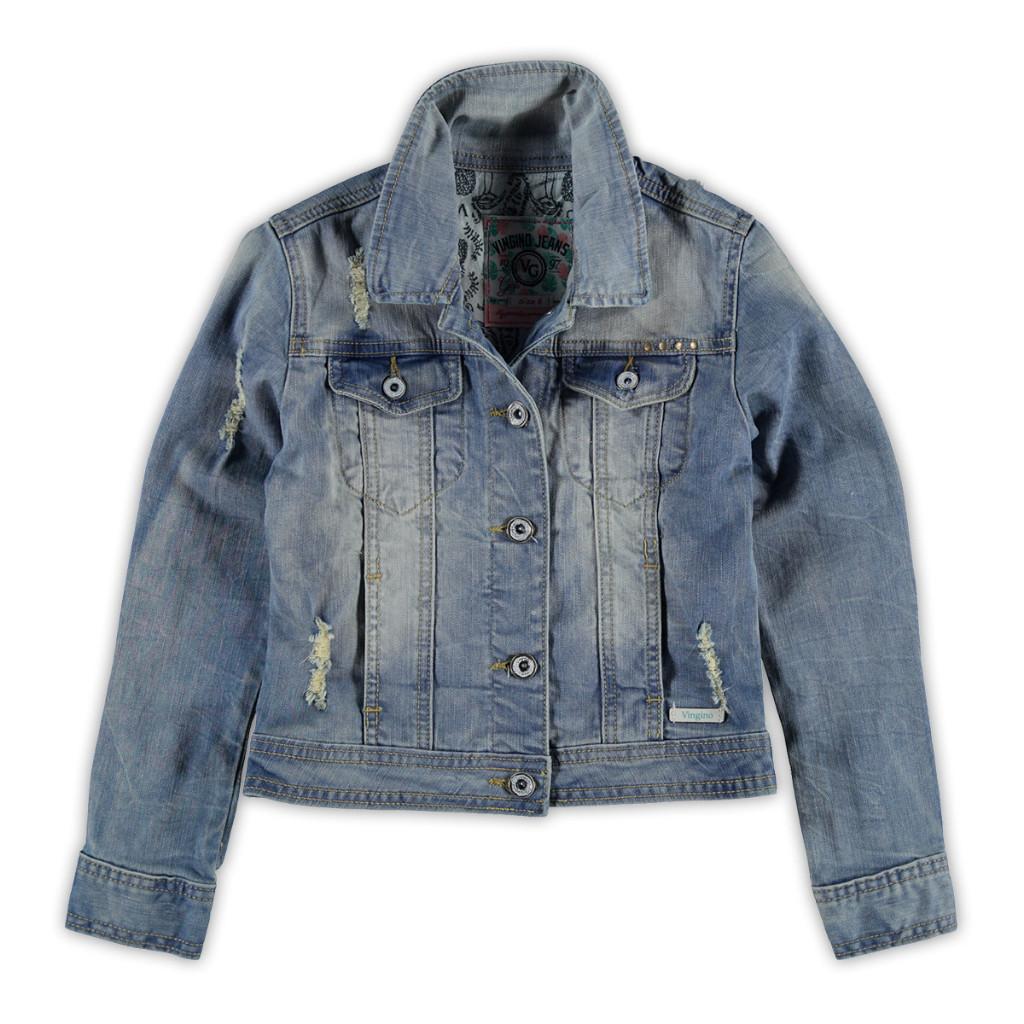 VINGINO spijkerjasje spijkerjack jeans jasje vest jas mt 176, Meisje, Trui of Vest, Ophalen of Verzenden, Zo goed als nieuw
