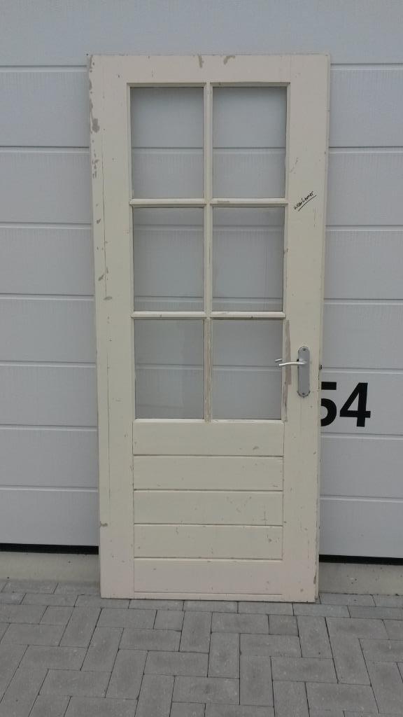 diverse deuren MET GLAS  2, Ophalen, Gebruikt, Binnendeur, 200 tot 215 cm