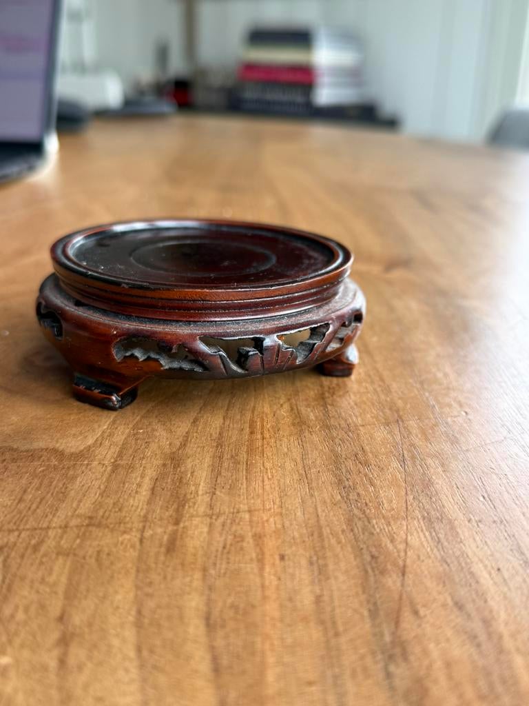 Vintage Chinese vaashouder/onderzetter, Antiek en Kunst, Kunst | Niet-Westerse kunst, Ophalen of Verzenden