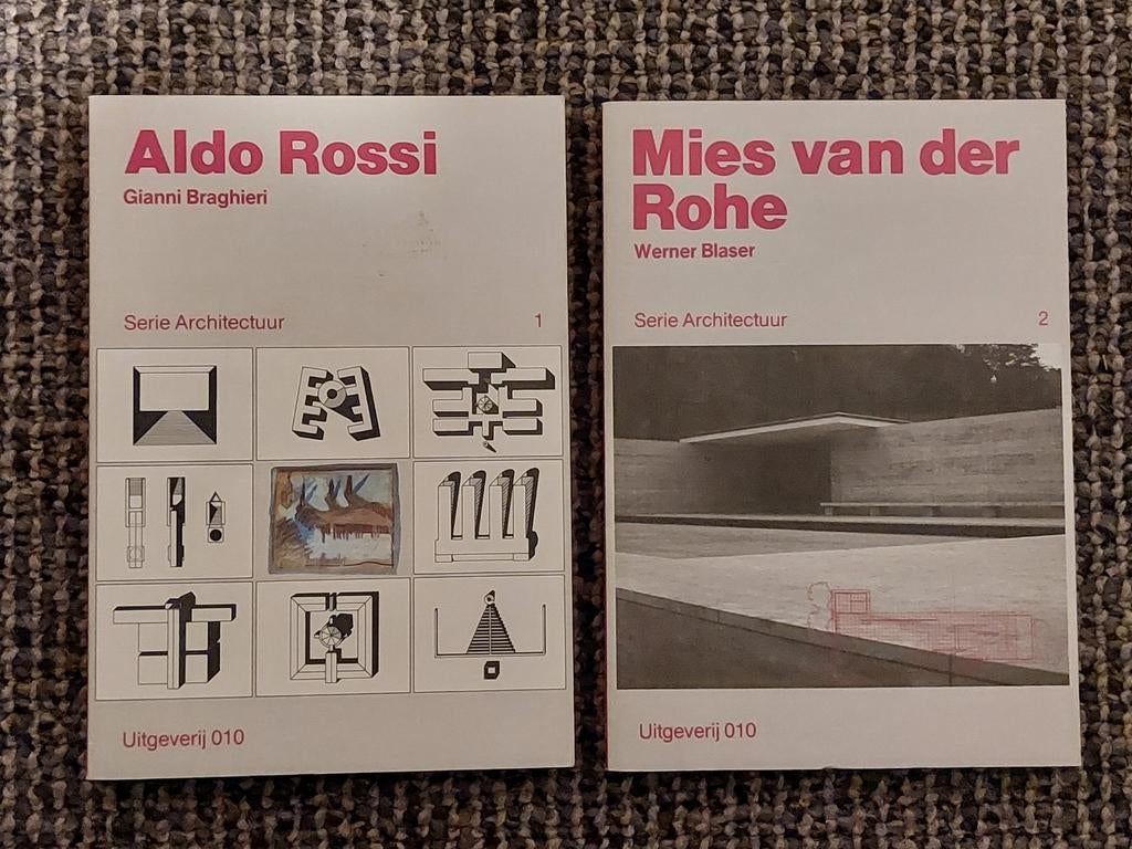 Serie Architectuur: Aldo Rossi en Mies van der Rohe, Ophalen of Verzenden, Zo goed als nieuw