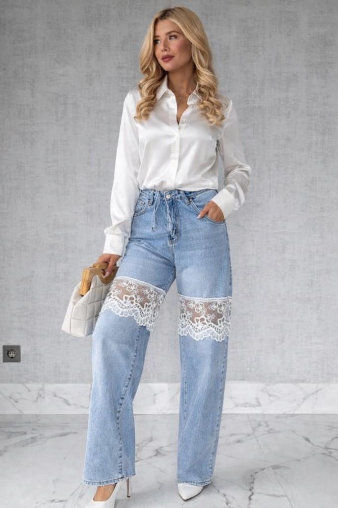 Dames jeans met kant – high waist, Kleding | Dames, SH FAMILY THANH SON NGUYEN Aleja Krakowska 109 02-180 Warszawa, Polska, Nieuw