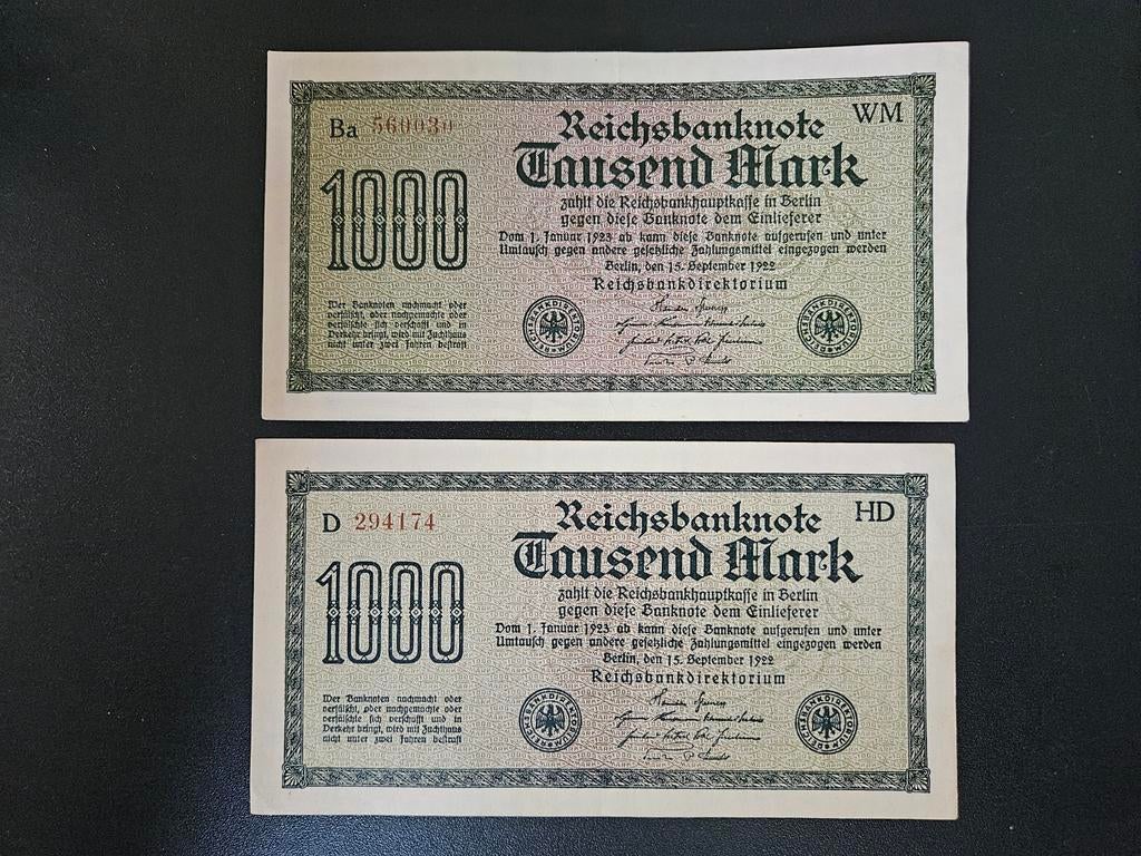 Duitsland pick 76c 1922 zf+ per stuk, Postzegels en Munten, Bankbiljetten | Europa | Niet-Eurobiljetten, Ophalen of Verzenden