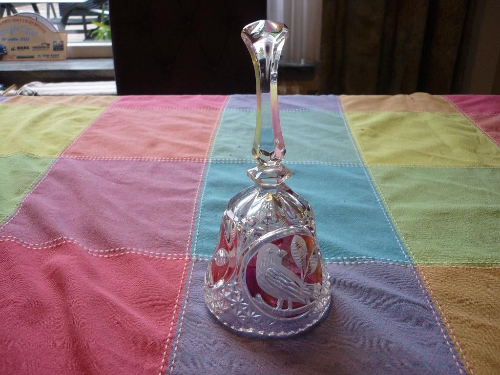 Vintage Hofbauer Bleikristal bel in zeer goede staat, Antiek en Kunst, Antiek | Glas en Kristal, Ophalen of Verzenden