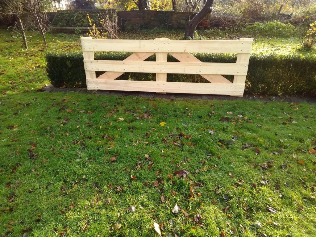 Zwaar Douglas landhek / poort 3 meter breed, Tuin en Terras, Tuinhekken en Hekwerk, Nieuw, Tuinhek, Hout, Ophalen