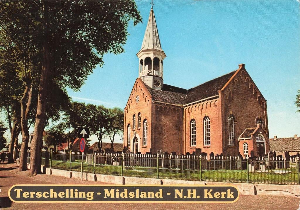 Midsland, Ned. Herv. Kerk, Ophalen of Verzenden, 1980 tot heden, Gelopen, Waddeneilanden
