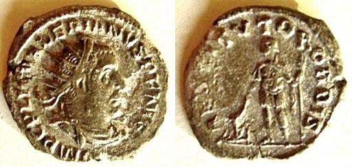 Romeinse munt Valerianus I (253-260) Sear 2895, Verzenden, Overige landen, Zilver