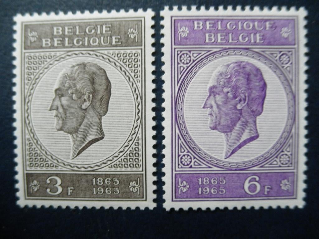 Postzegels België 1965 koning Leopold (*)., Postzegels en Munten, Postzegels | Europa | België, Ophalen of Verzenden, Koninklijk huis