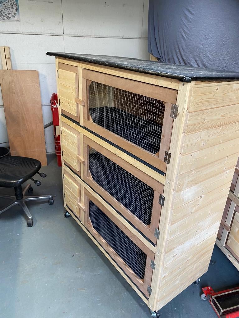 Flat 3 etages, Dieren en Toebehoren, Knaagdieren en Konijnen | Hokken en Kooien, 110 cm of meer, Nieuw, Ophalen of Verzenden, Hamster